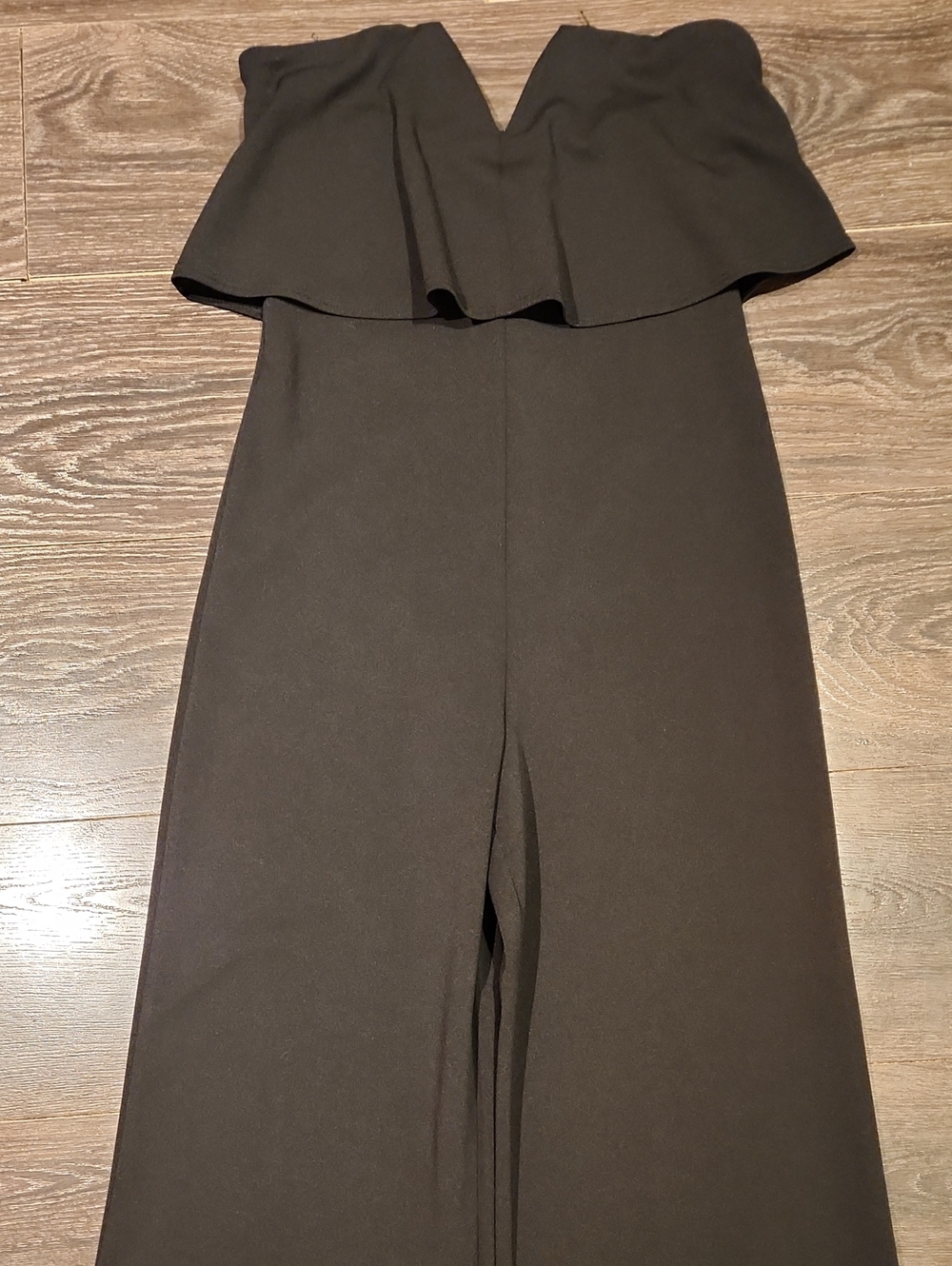 ❤️ LULUS POWER OF LOVE STRAPLESS WIDE LEG JUMPSUIT, BLACK, MEDIUM - Picture 7 of 15